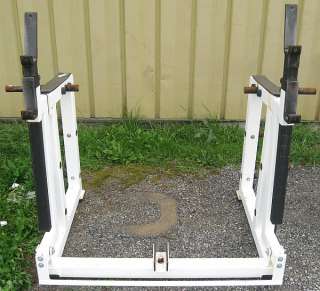 Squat & Shoulder Press Rack Weight Lifting Machine w/ Bench  