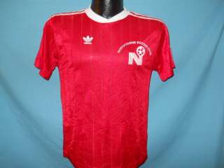 vintage ADIDAS RED POLY SOCCER JERSEY t shirt YOUTH XL  