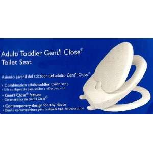  Plastic Adult/Toddler Gentl Close Toilet Seat   Regular 