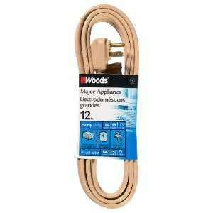   0046 12 Foot Air Conditioner Appliance Cord, Beige: Home Improvement
