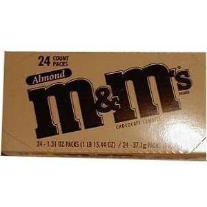 ms Mms Mms Almond Chocolate Candies   (24 1.31oz Bags Per Box 