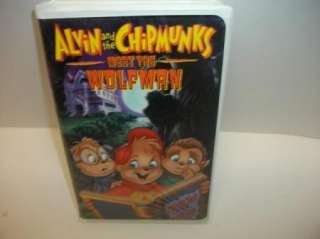 ALVIN AND THE CHIPMUNKS MEETS THE WOLFMAN   Kids halloween VHS Tape 