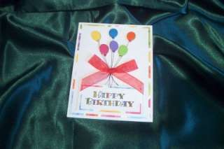 Handmade Greeting Card  Happy Birthday Bright and Colorful  