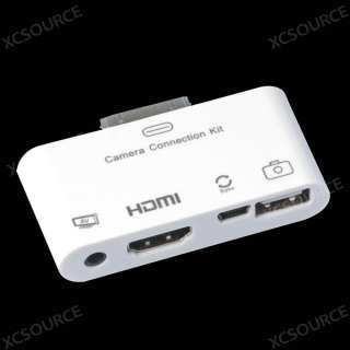   Connection Kit USB AV Cable SD/TF Card Reader For Apple iPad 2 EA509