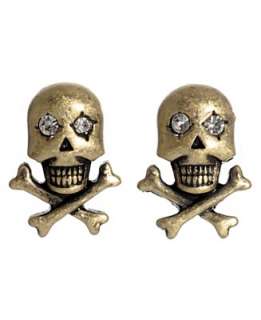 Betsey Johnson Earrings, Skull