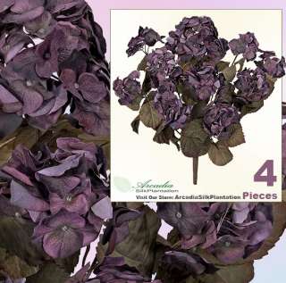 FOUR 23 Hydrangea Artificial Flowers Silk Plants 575  