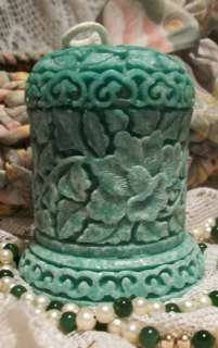 Silicone Oriental Flower Leaf Design Pillar Candle Mold  