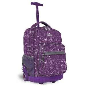  J World Sunrise Rolling Backpack (Love Purple): Clothing