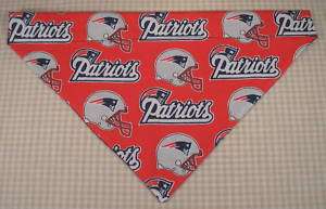 Pet Bandana Scarf Dog NFL Fabric New England Patriots  