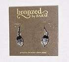 BRONZED BY BARSE WOMENS JEWELRY SILVER PLATE EARRINGS NEW