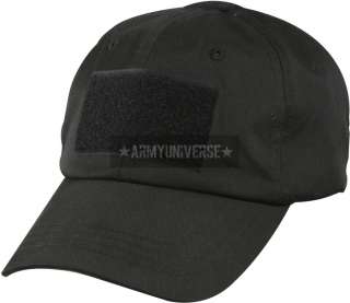 Black Military Low Profile Adjustable Tactical Operator Cap (Item 