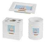 Nautical Rope & Sail Boat Sailing Bath Accessories Bathroom Collection 