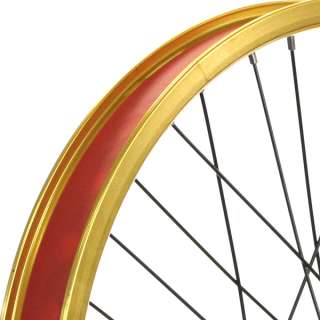Bmx Bike Wheels/wheelset (Narrow Rims) Gold  