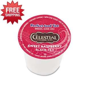 Celestial Seasonings Raspberry Iced Tea K Cups   GMT6824  