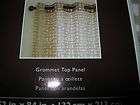 allen roth dilworth grommet top panel drape curtain sheer wheat