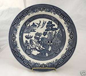 Churchill Blue Willow Dinner Plate Made In England  