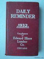   Lumber Co. Daily Reminder Calendar Photo Date Book Chicago IL  