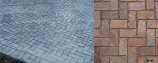 Brick Herringbone Decorative Concrete Cement Stamps  