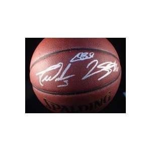   James Signed Ball   Chris Bosch Dywane Wade   Autographed Basketballs