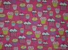   Cherry Pink Blue Purple Bakery Sweets Cotton Duck Curtain Valance