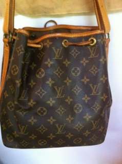   Louis Vuitton Monogram Vintage Noe Drawstring tie Bucket purse handbag