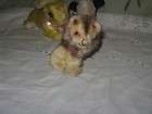 antique Straw Stuffed Small Lion Glass eyes Ideal