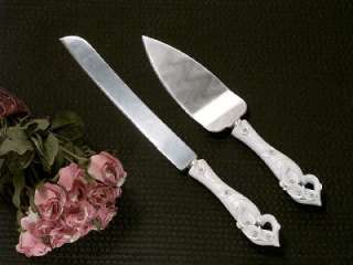 NEW Calla Lily Cake and Knife Wedding Server Set  
