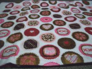 Valentine Candy Sweet Sparkle Crochet Top Kitchen Towel  