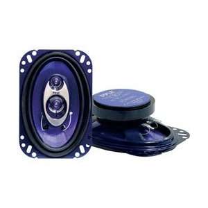  Pyle 4 X 6inch Blue Label Series 3 Way Triaxial Speakers 