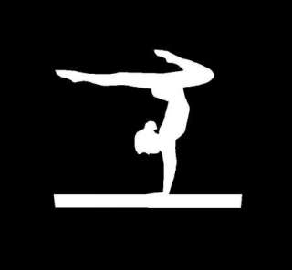 Gymnastics Tumbling Balance Beam Sticker/Decal (E)  