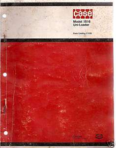 Case 1816 Uni Loader Skid Steer Loader Parts Manual  