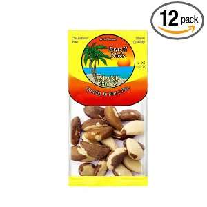 Island Snacks Brazil Nuts, 2 Ounce (Pack Grocery & Gourmet Food