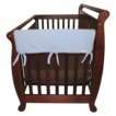 Set of Two Fleece 27 Side Rail Cover for Convertible Cribs  Blue 