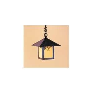   Evergreen 1 Light Outdoor Hanging Lantern in Slate with Cream glass