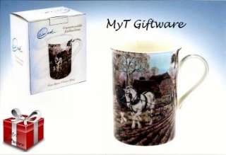 Ploughing Time Mug   Fine Bone China Picture Boxed.  