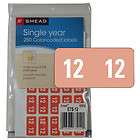 Smead 2012 Year Labels 67912 For End Tab Folders, 250 Labels Per Pack 