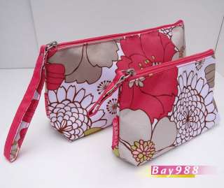 Clinique Cosmetic Floral Purse Plus Cute Bag Set  