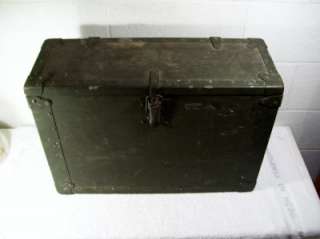 Vintage Wooden Coleman Military Lantern Transport Crate Case Box 