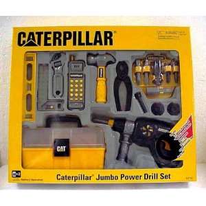  Caterpillar CAT Jumbo Power Drill Set with Toolbox, 18 