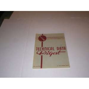  Technical Data Digest, Central Air Documents office Navy  Air 