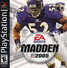 MADDEN NFL 2005   Sony Playstation Game! PS1 PS2 PS3 Black Label 