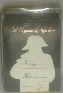 Courvoisier Cognac Napoleon Cannon Miniature Bottle Empty
