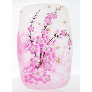 Clear Diamond Design with Cherry Blossom Tree Soft Silicone Crystal 