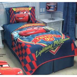  Disney Pixar Cars Plush Bedcover & Sham Set