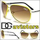 dg fashion aviator sunglasses men women design yellow returns accepted