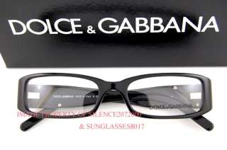 Brand New Dolce & Gabbana Eyeglasses Frames 3044B 501 BLACK 100% 