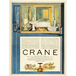  1926 Ad Interior Design Bathroom Fitting Crane Corwith Bath 