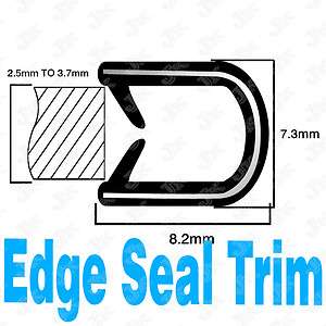 FOOT RUBBER SEAL DOOR EDGE TRIM MOLDING 7.3mm  02  