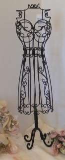 Iron Metal Dress Form Mannequin 21 Jewelry Stand  