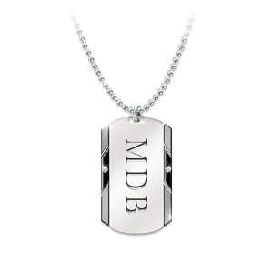  For My Son Personalized Dog Tag Pendant Necklace   Personalized 